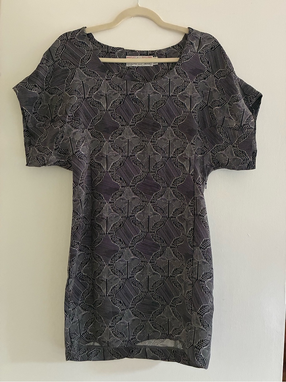 Shipley & Halmos Abstract Print Short-Sleeve Kimono Mini Dress *MOVING SALE*